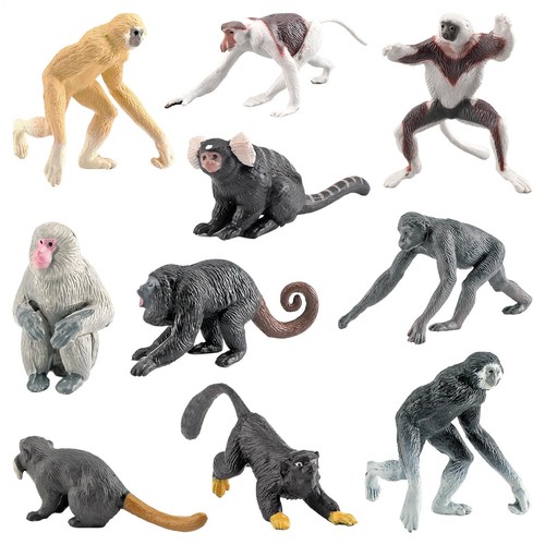 10pcs plastic wild zoo animals - zoo,