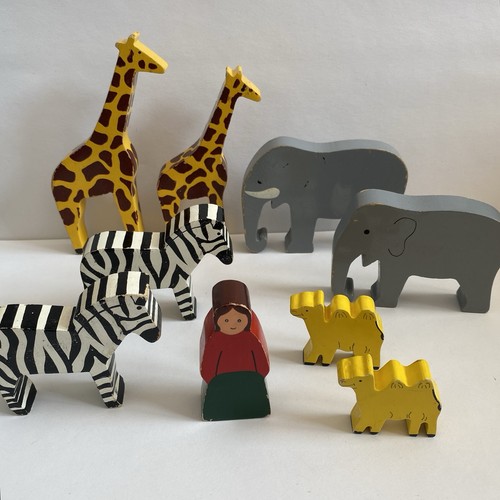 Vintage wooden zoo - zoo, noah’s