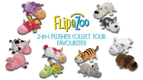 Flip zoo inch plush - flip-a-zoo,