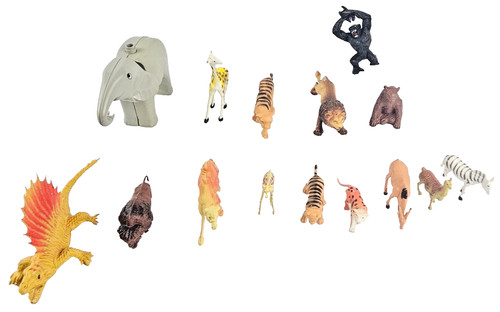 Job lot plastic wild safari - lot, of