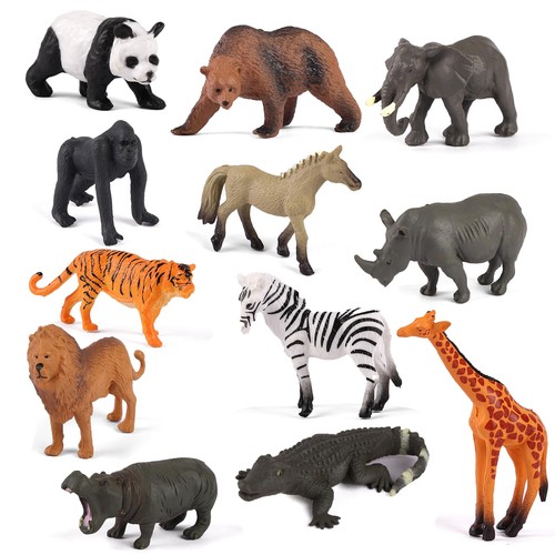 12pcs zoo animals toys - 12pcs, set