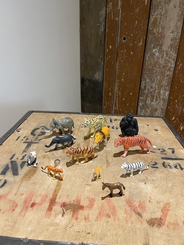 Zoo wild animals mixed vintage - animals,