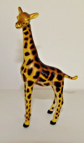 Giraffe plastic animal figure - plastic,