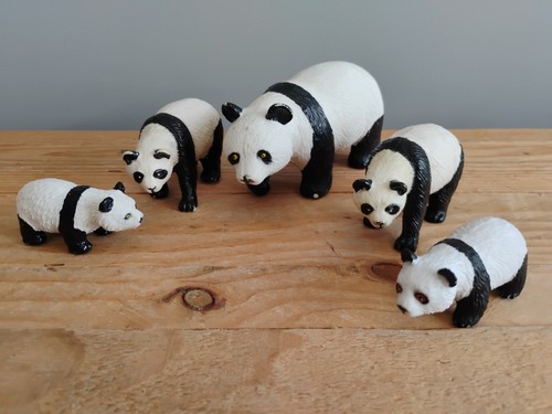 Toy animals panda family - animals,