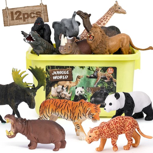 Safari animals figures 12pcs - safari,