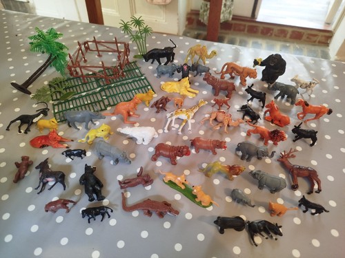 Vintage zoo animals - , and