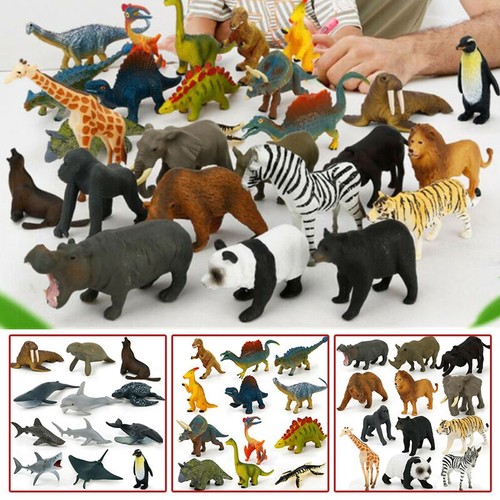 Lot pieces plastic - lot, zoo
